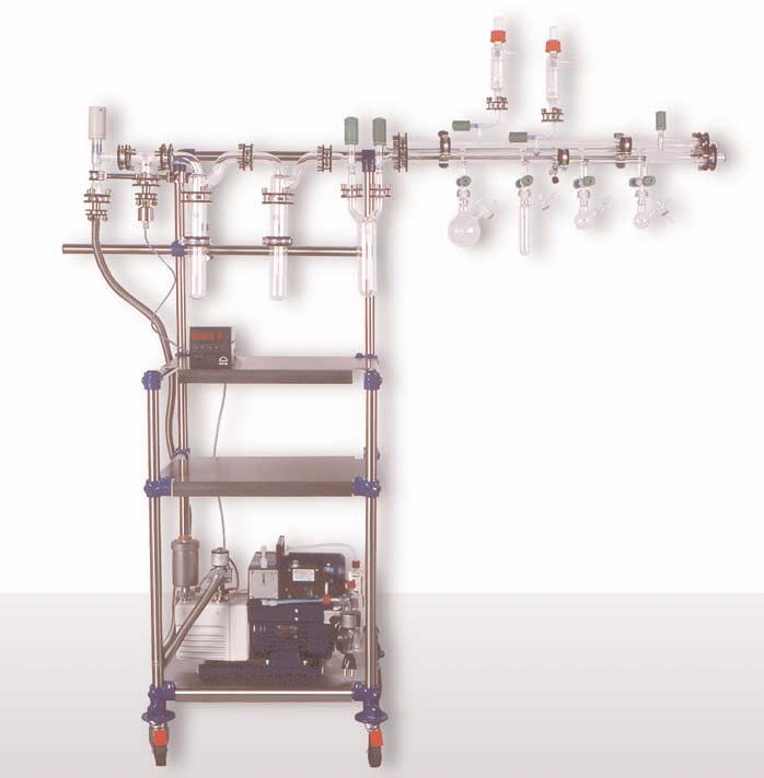 UNITS HIGH VACUUM PUMP STAND FOR VARIABLE USE IN LABORATORIES GENERAL In many cases, the use of vacuum is necessary for the running of different chemical processes.
