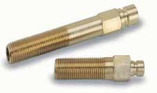 Extension Plugs One Piece Solid rass H15 Length djustments Straight pre-cut threads for adjustment if required Standard tapered pipe threads One piece construction for fast assembly and positive