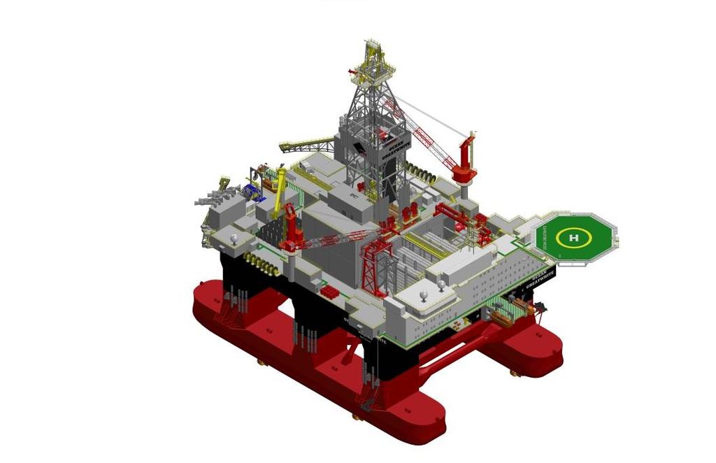 Ocean GreatWhite Design... Moss CS60E Design 6th Generation, Harsh Environment Year Entered Service..... 2016 Classification... DNV +1A1 Column Stabilized Drilling Unit Dimensions.
