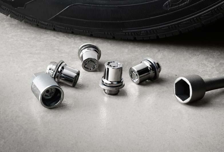 Designed and engineered for optimal performance Alloy Wheel Locks Precisely machined, weight-balanced alloy
