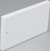 COVER PLATES Single Gang Radius MSCP2WH 2mm 20 Size: 86 x 86mm O/A.