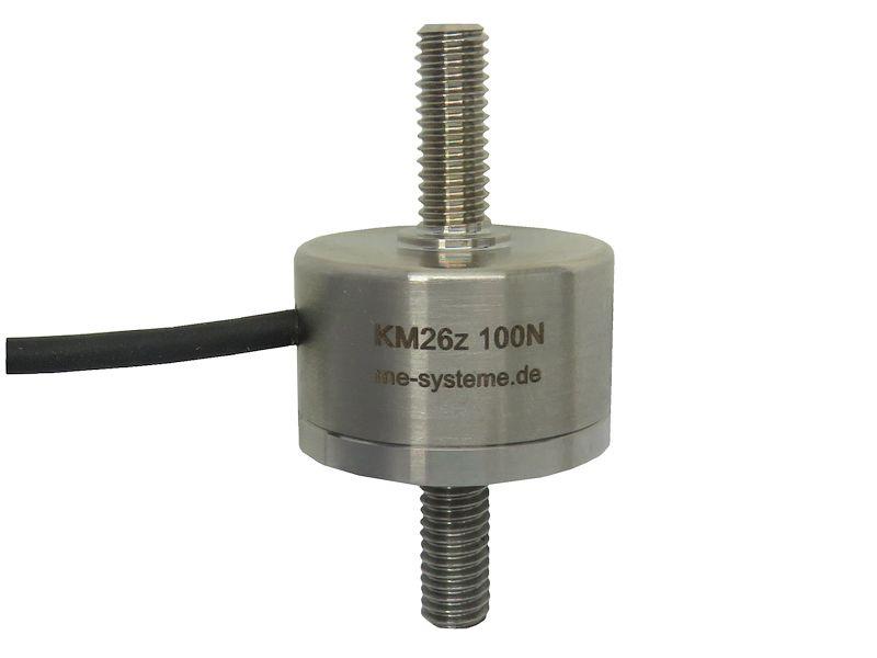 KM26z 20N; 50N; 100N, 200N, 500N, 1kN, 2kN, Description The load cell KM26z is a membrane-type force sensor with small dimensions.