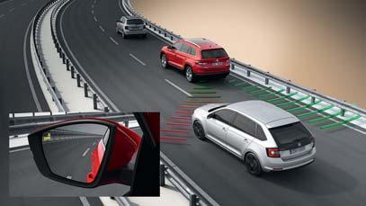 Based on the distance and speed of the surrounding vehicles, it decides whether or not it should warn the driver.