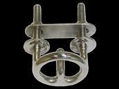 SKI TOW RING Comes with backing plate and mounting hardware Welded and polished construction