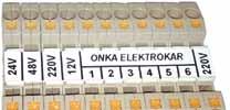 16 OPK PUSH-IN TYPE EARTH TERMINAL BLOCKS NUMBERING ACCESSORIES DESCRIPTIONS PCS/BOX ONKA-9540 OD5-5 Printless 500 DESCRIPTIONS V CURRENT BOX/CARTON ONKA-1199 OPK - T 4 mm 2 750 V 32 A 100 /2 000