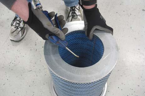 MAINTENANCE CLEANING THE DUST FILTER MAIN BRUSH Use one of the following methods to clean the dust filter: SHAKING--Press the filter shaker switch. TAPPING--Tap the filter gently on a flat surface.