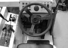 STEERING WHEEL The steering wheel controls the machine s direction.