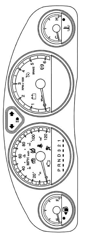 Instrument Panel Cluster A B C D E Your vehicle s instrument panel is equipped with this cluster or one very similar to it. The instrument panel cluster includes these key features: A. Fuel Gauge B.