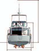 Owner cabin: 7,30 m² / 78,5 sq ft Air draught - max 7,76 m / 25 6 Water line