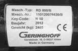 Model: Serial number: Key-code: Year of construction: Row distance: Working width/number of row units: Combine Brand/Model: The machine information plate is on the left side of the machine frame.