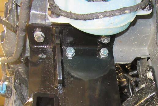 Using a 3/8 drill bit, drill out the back holes (gray) and install the 3/8 hardware.