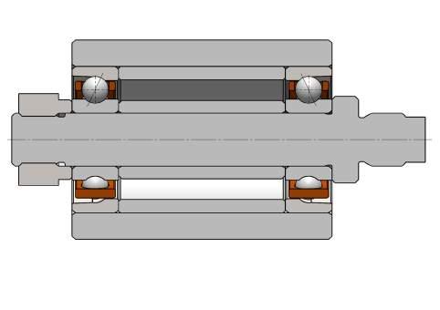 BEARING PRELOAD RIGID PRELOAD WITH PAIRED BEARINGS The design of a rigid bearing arrangement is less complex, as there is no loose bearing to consider or any allowance made for the sliding movement