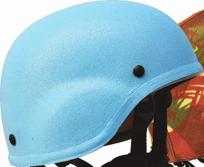 a lighter and more compact version of the PASGT Helmet: with reduced ear coverage, no lip and reduced