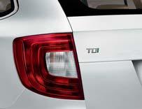 The green I in the engine version badge, placed on the left side of the car s rear, is a unique feature of the Superb Green tec. The GreenLine version may be equipped with the 7.