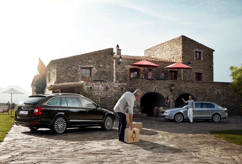 High comfort with a distinctive character: The ŠKODA Superb with the Laurin & Klement package.