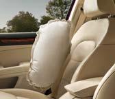 Head airbags create a protective wall upon their activation, which protects the occupants in the front and rear