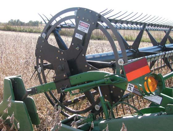 Orbit TM Trac II Reels OEM Replacement Parts Positively places crop into auger Reduces or eliminates slugging Resists wrapping in green crop On-farm installation in a few hours Harvest more crop in