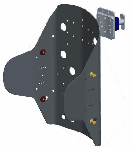Lower mounting pins will automatically ejected from the mounting plates ( see Fig. 6 below) 4. Once the lower pins are released, lift the back up and out of the upper slots on the mounting plates.