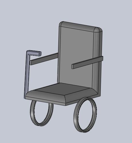 Project Requirements- One Arm Drive Wheelchair must be easily controlled by solely the right hand Manual, not motorized Collapse to less than 8 inches for portability Lightweight