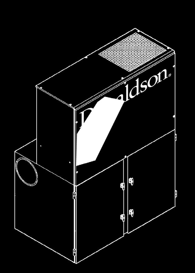 Donaldson Company, Inc. Cabinet Assembly 1. Place 1/4-in diameter, rope-type sealant around the hopper s top flange toward the outside of the bolt pattern. 2.