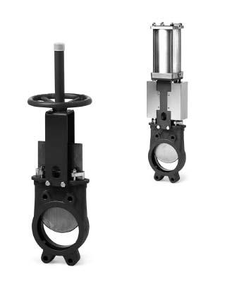 SECTION 2 VALVES Knife Gate Valves PRODUCT DESCRIPTION The knife gate is designed to control a material flow in pneumatic, hydraulic, and gravity flow convey lines.