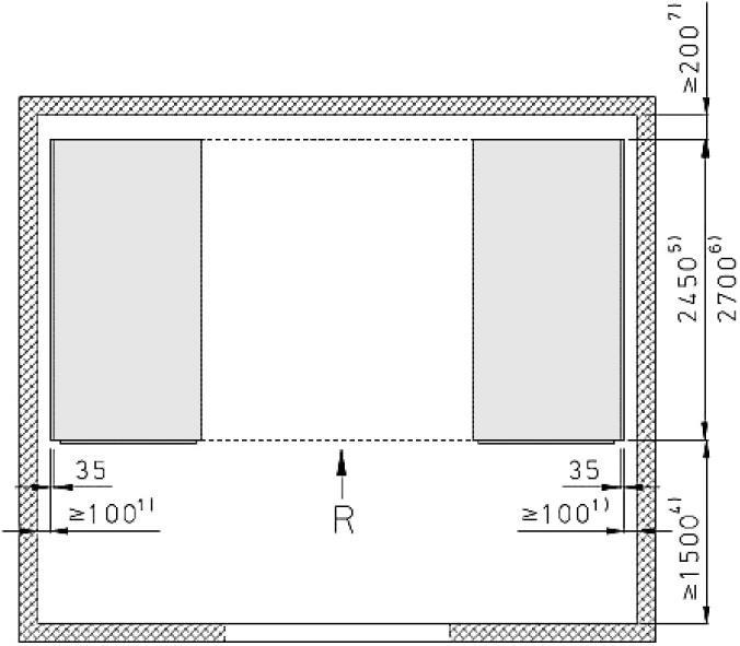 4.9.2 Switchgear Room Dimensions and Details.