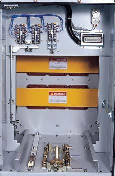 INTERNAL ARC PROOF Circuit Breaker Compartment Low-Voltage (LV) Compartment Containing fixed contacts encapsulated by the form of insulating bushing, metal earthed shutter and integral racking