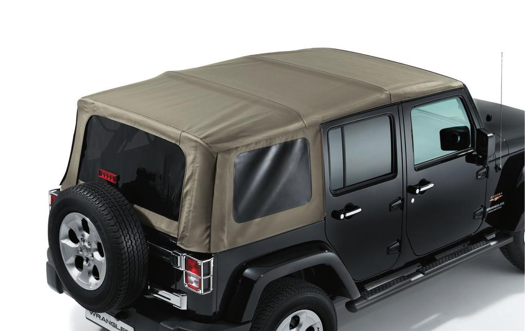 PERSONALISATION SOFT TOP Same as the production top. Complete soft top and folding framework.