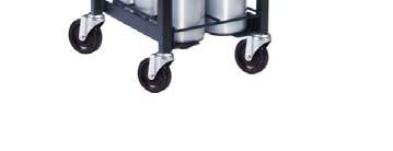 CART CASTER OPTIONS CYLINDER ITEM # CAPACITY DIMENSIONS: L x W x H 4 SWIVEL CASTERS Ideal for light-duty work in a warehouse,