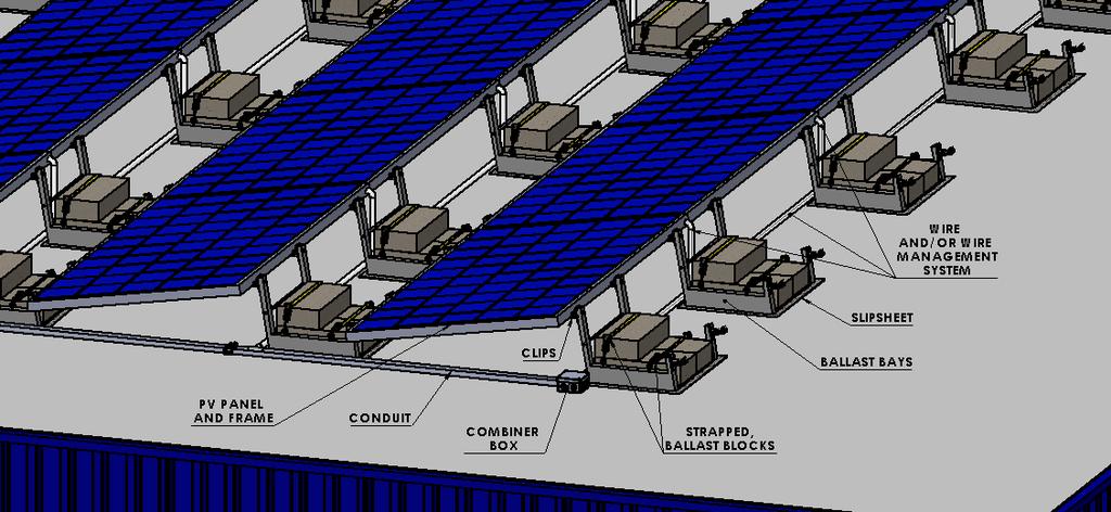 PV Installatin CREATE A BASELINE FOR THE PV INSTALLATION PV ARRAY Precisely mark the lcatin with paint r a waterprf marker, including: Entire array lcatin. Deflectr lcatins. Each ballast lcatin.