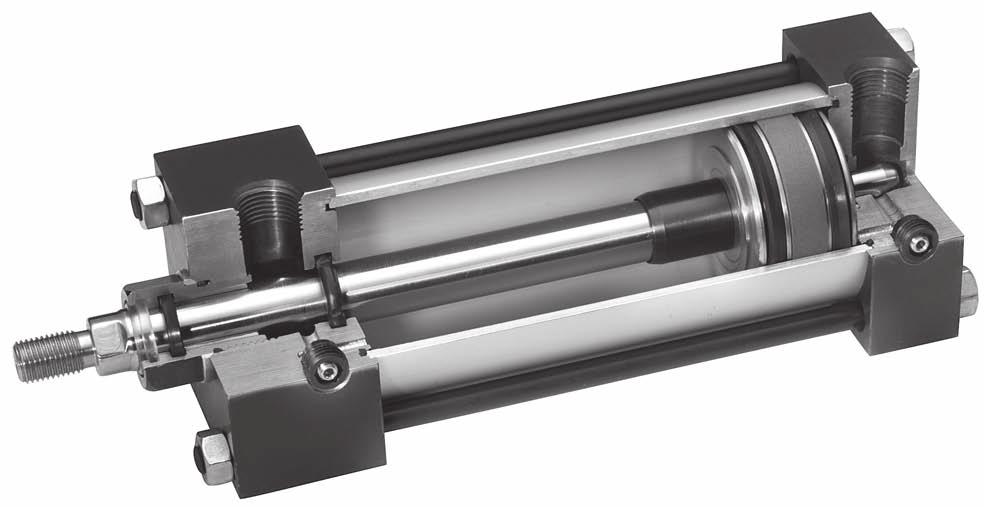 Series J Cylinders are constructed with the finest materials for each component! 1 Piston Rod: Hard chrome plated high-tensile steel, ground and polished.