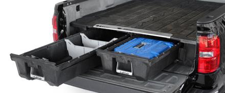 Bed Storage System Bed Protection Mats, Liners and Carpet Bed Rails Cargo Bed Divider Sliding Bed Drawer Tailgate Liners Most Chevrolet Parts and Accessories sold and installed on a Chevrolet