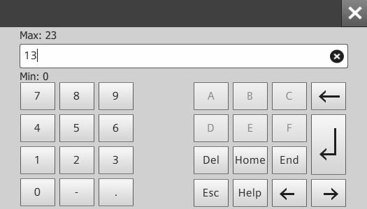 (same as enter key) If you select the wrong number use the arrow button to back space (erases numbers selected) 4.