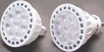 3 base 12V lamps Suitable for dry and damp locations Mercury-free; RoHS compliant Internal driver Reduces energy cost up to 90% Venture Lighting s LED MR16 lamps use one tenth of the energy and offer