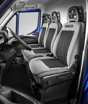 SEAT COVERS The line of seat covers for the new Iveco Daily is designed to meet all needs and have a working environment tailored to your personal requirements.