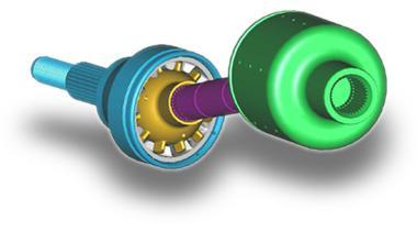 3. CV joints allow the of the axle assembly to