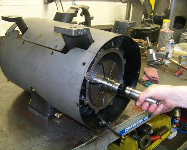 16. Clean the rotor and rotor slots and inspect the rotor for wear or damage.