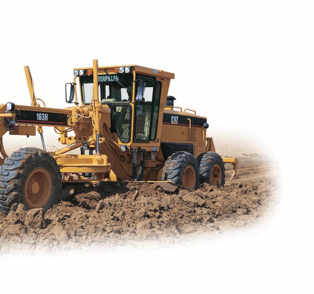 Drawbar, Circle, Moldboard Flexible moldboard positioning and a long wheelbase improve material handling. Rugged construction and replaceable wear parts minimize operation costs. pg.