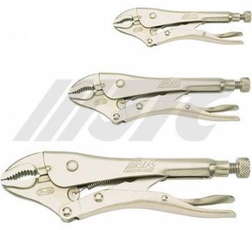 JTC-5WR 5" LOCKING PLIERS Chrome moly steel drop forged jaws. Bodily heat-treated, welding brazed. Nickel plated.