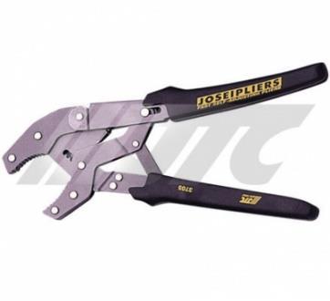 JTC-3704 SELF ADJUSTED PLIERS The gripping span remains substantially constant for any size workpiece. Jaws always grip in parallel position up to 1-3/8" (35mm). Uniform, powerful grip.