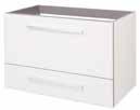 Luxe finish 2 Spacious drawers See page 86 for vanity top selections