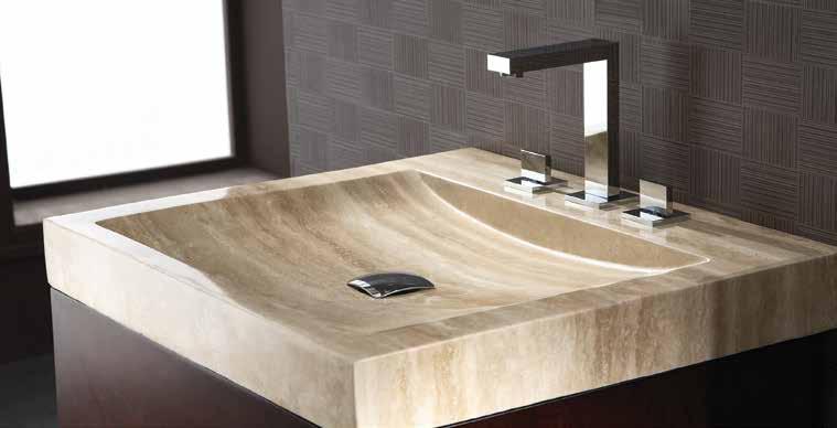 furniture tops stone integral sink top - beige travertine SVT240TR Beige Travertine 120 lbs $1175 Pre-drilled for 8 widespread 241/8 w x 215/8 d x 3 h SVT240TRND Beige Travertine 120 lbs $1165 No