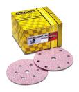 DISCS & BACKING PADS P37C Premier Red Quick Release Reinforced Paper Discs Heat treated aluminium oxide Special un-dyed stearate layer B-weight, latex reinforced paper Faster cut rate and longer life