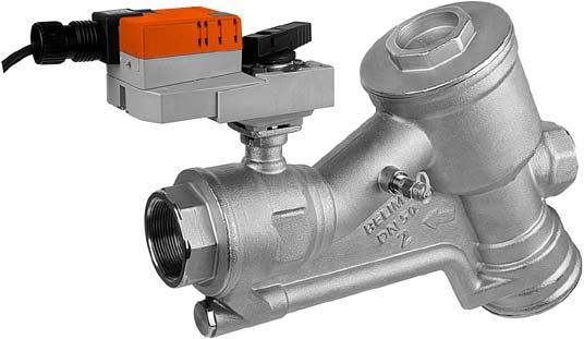 2 Pressure Independent Characterized Control Valve with P/T Ports and MFT, Non-Spring Return Actuator Application: The Pressure Independent Characterized Control Valve is typically used in air