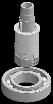 retaining ring.380 3. Place an Inner Disc (BA 315) on Shaft, aligning with pins. 4. Place an O-Ring (SM 116) on top of this Disc, stretched around the pins. 5.
