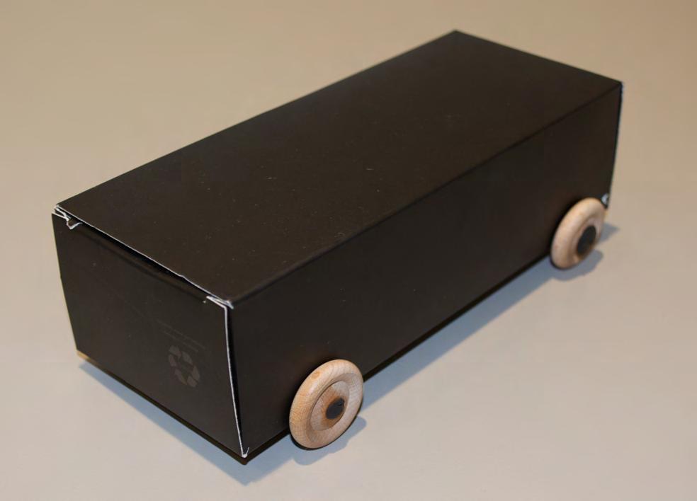 Race Car Design Challenge Sample Race Car This Race Car is made from: 1 box, 4 wooden wheels, 2 small dowels/craft sticks, clay. 2018 GSUSA. All rights reserved. Not for commercial use.