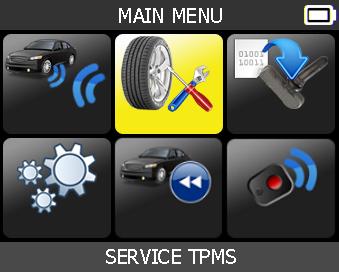 2. SERVICE TPMS This menu has two functions, first for sensor ID relearn to the