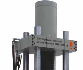 48 Materials Testing Systems Servohydraulic Universal Testing Machines Series TTM 250 3000 kn The Series TTM Testing Machines are state-ofthe-art, rugged and durable designed especially suitable for