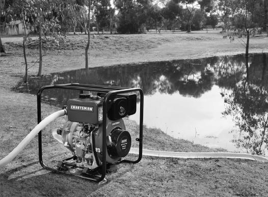SET-UP & INSTALLATION Positioning The Pump 1. Place the pump close to the water that is required to be pumped (Fig. 1). Note: Ensure the pump is no further than 5m away from the water's edge. 2.