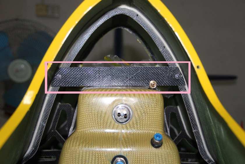 When tank in position, use double sticky tape to stick the tank on the